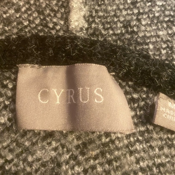 Cyrus Black and Gray Knit Cardigan - Picture 5 of 8